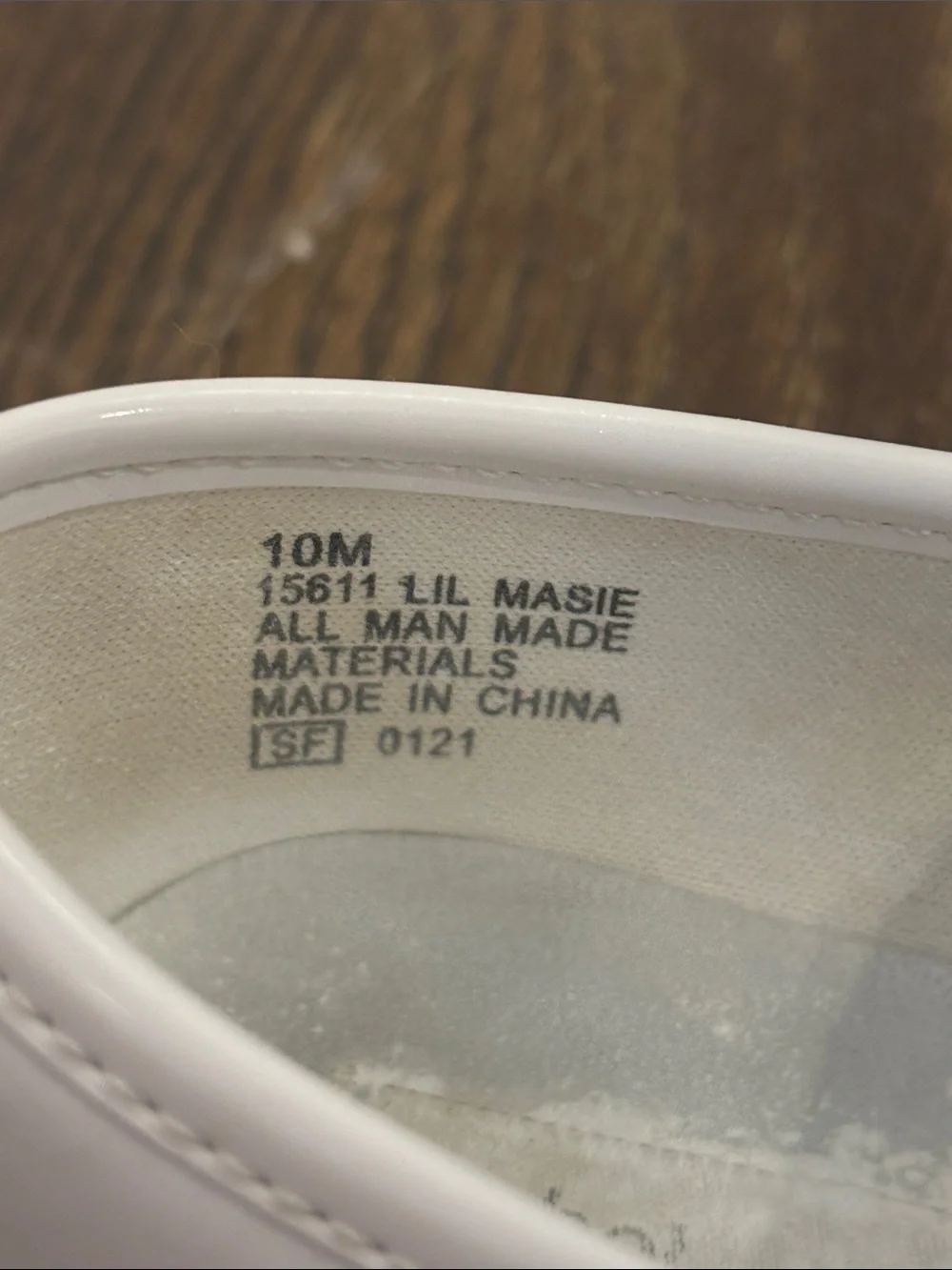Rachel Shoes Girls White Patent Mary Jane Dress Shoes with Floral Trim Size 10